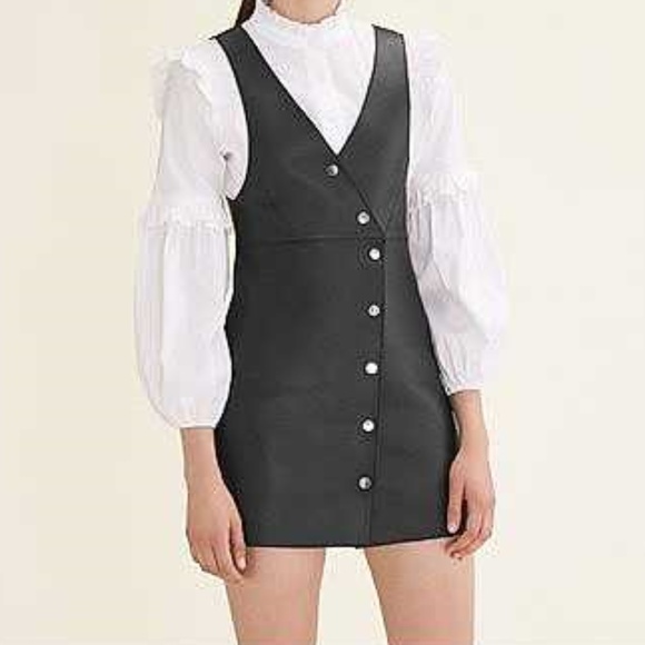 ❌SOLD❌Maje Rajani Leather Mini Dress - Picture 6 of 8